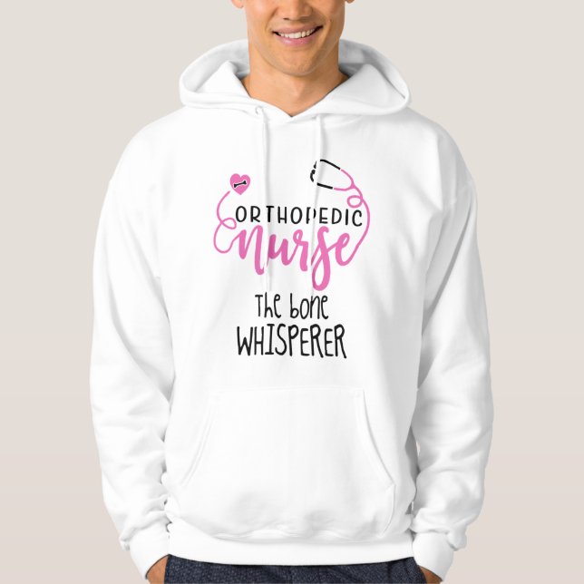 Lustigt Orthopedic Nurse citerar benviskaren - Hoodie (Framsida)