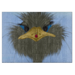 Lustigt Ostrich George och Cute Ladybug