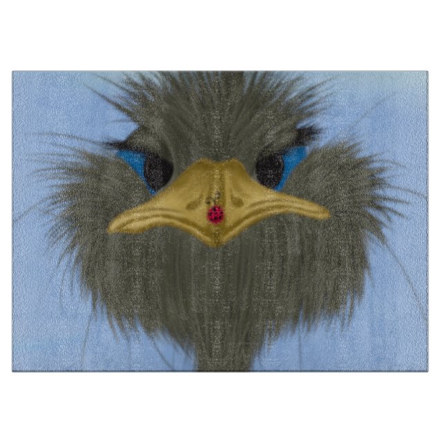 Lustigt Ostrich George och Cute Ladybug (Framsidan)