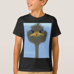 Lustigt Ostrich George och Cute Ladybug Tee