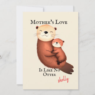 Lustigt Otter Mamma-kort - Mor's Kärlek gillar ing Kort