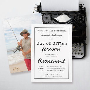 Lustigt out-of-Office för Pension Party PM Inbjudningar