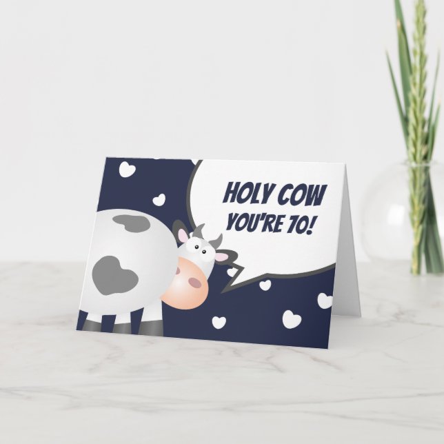 Lustigt över 70:e födelsedagen vid Backe Lycklig Kort (Framsida)