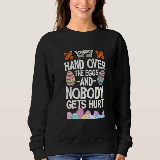 Lustigt över äggen och ingen får Ont dem. T Shirt (Framsida)