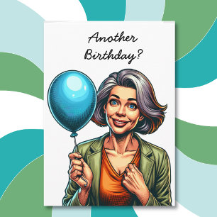 Lustigt över Backe Åldrande Humor-födelsedag för h Kort