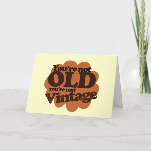 Lustigt över backe födelsedag kort (Framsida)