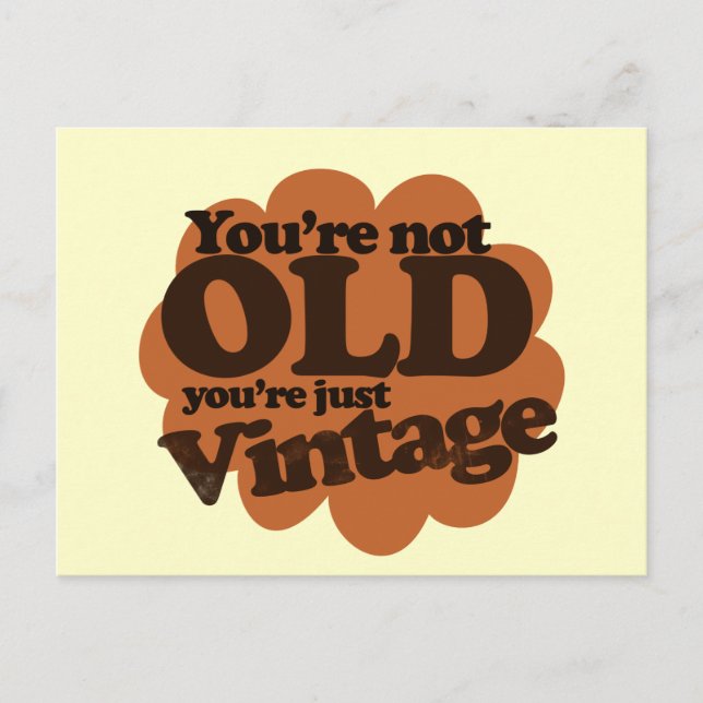 Lustigt över backe födelsedag vykort (Framsida)