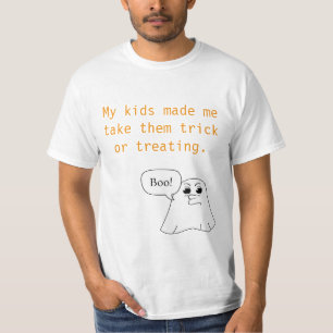 Lustigt överordnat Halloween T-Shirt - "Mina barn