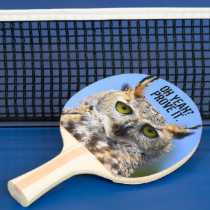 Lustigt överraskad, vacker Underbar hornsklubb Ugg Pingisracket