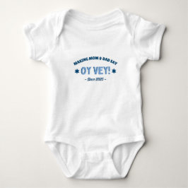 Lustigt "Oy Vey" Cute Blue Jewish T Shirt