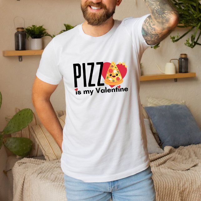 Lustigt på Alla hjärtans dag Gift Cute Pizza Kärle T Shirt (Skapare uppladdad)