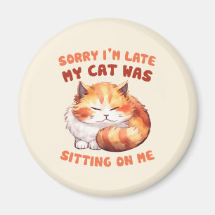Lustigt på grund av min katt (2) magnet