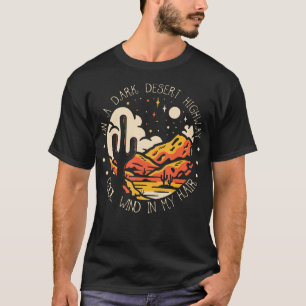 Lustigt på Mörk Deserts motorväg - Coola Vind i mi T Shirt