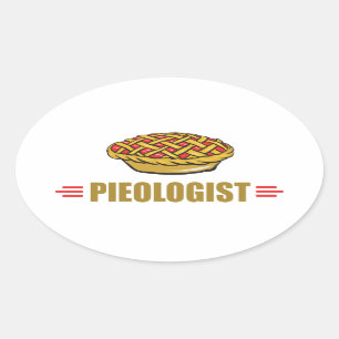 Lustigt Paj Ovalt Klistermärke