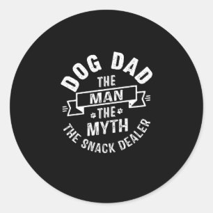 Lustigt Päls Pappa, mannen, Myth Snack-återförsälj Runt Klistermärke