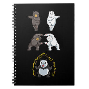 Lustigt Panda Cute Polar Bear Animal Lover Anteckningsbok