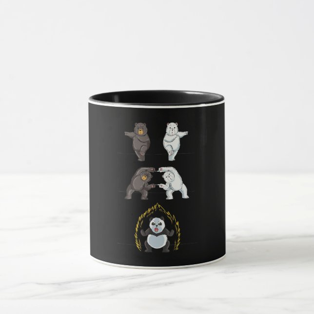 Lustigt Panda Cute Polar Bear Animal Lover Mugg (Center)