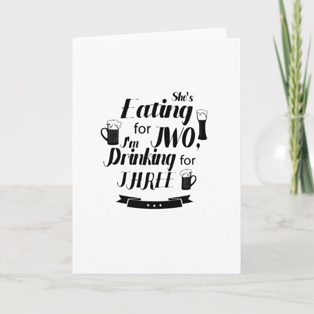 Lustigt Pappa att bli Gravid Moderskap förväntar s Meddelande (Framsida)