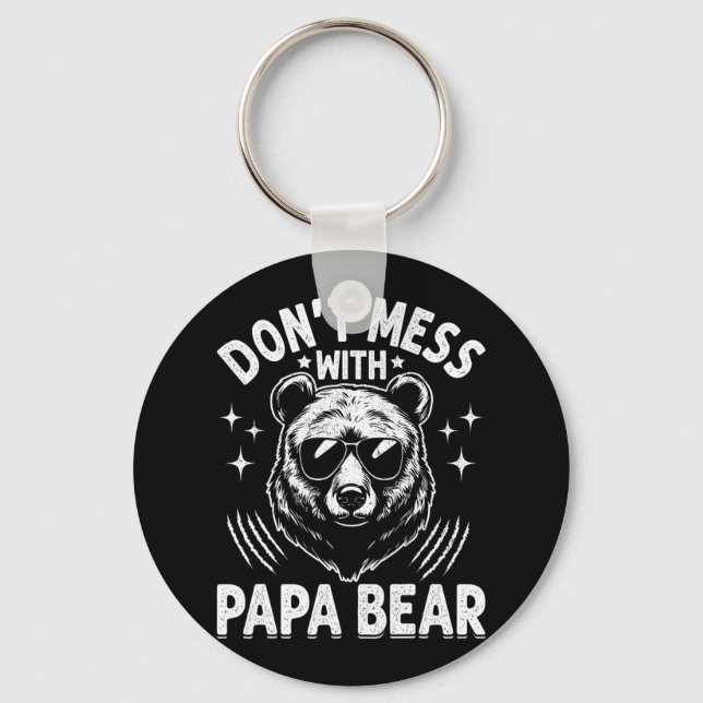 Lustigt Pappa Bear Don&# inte  med Pappa Bear Fun Nyckelring (Framsida)