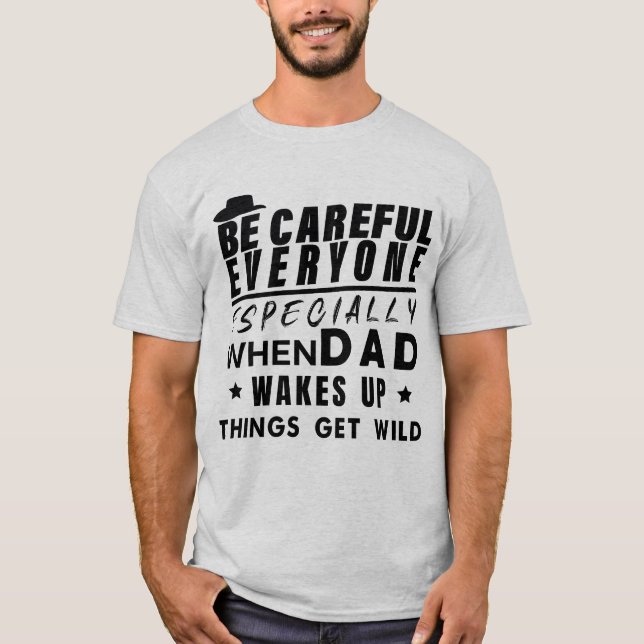 Lustigt Pappa Design Humous Family Quote för Pappa T Shirt (Framsida)