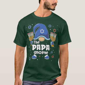 Lustigt Pappa Gnome Hanukkah Matching Family Paja T Shirt