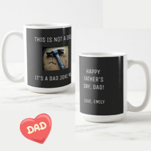 Lustigt Pappa Joke "Detta är ingen borr" Fars dag Kaffemugg