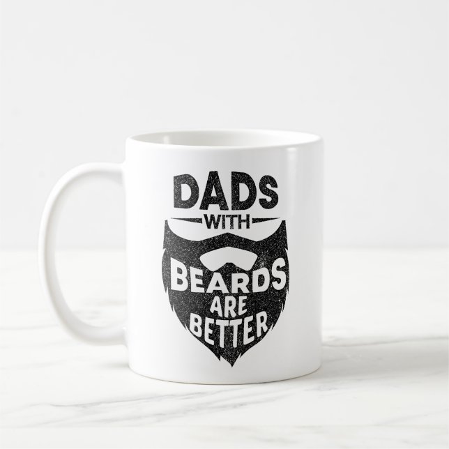 Lustigt Pappor med bodar är bättre Fars dag-gåva Kaffemugg (Vänster)