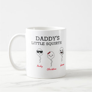 Lustigt Pappor-småbläckfisk Coffee Mugg