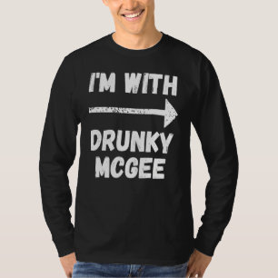 Lustigt par St patricks day jag är med Drunky Mcge T Shirt