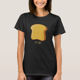 Lustigt par-toast hemsökt frukostduo t shirt