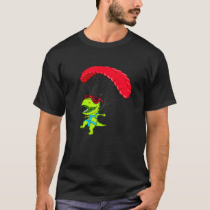 Lustigt paraglifierande Dinosaur-paragrafer T Shirt