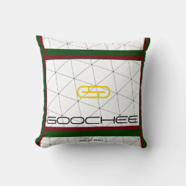Lustigt parody Fake Brand "Goochee" (Ja, det är fa Kudde