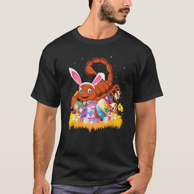Lustigt Påskägg Cute Scorpion Påsk Söndag T Shirt (Framsida)
