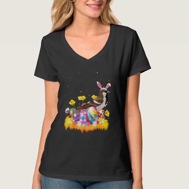 Lustigt Påskägg Cute Sparrow Bird Påsk Söndag T Shirt (Framsida)