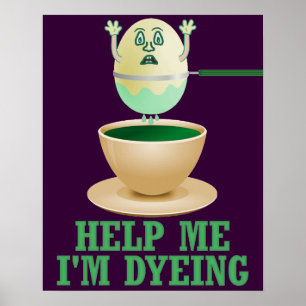 Lustigt Påskägg Dyeing Poster