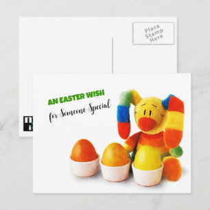 Lustigt Påskhare. Anpassade Påsk vykort