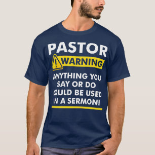 Lustigt pastor Biblical Clothing för Vuxna Preache T Shirt