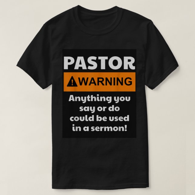 Lustigt pastorvarnande om att jag kan sätta dig i  t shirt (Design framsida)