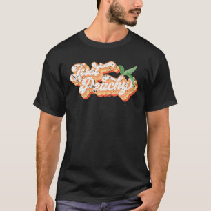 Lustigt Peachy Retro 70S Georgia Peacher Summer T Shirt