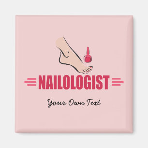 Lustigt pedikyr Nagel polsk salonnolog Magnet