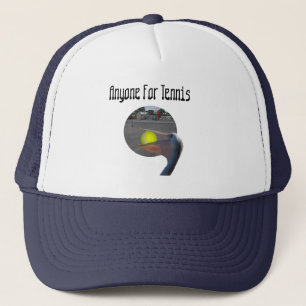 Lustigt Pelican Tennis Player, Truckers Hat Keps
