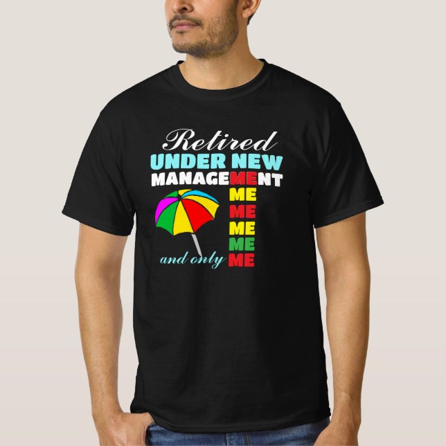 Lustigt pension i sol t shirt (Framsida)