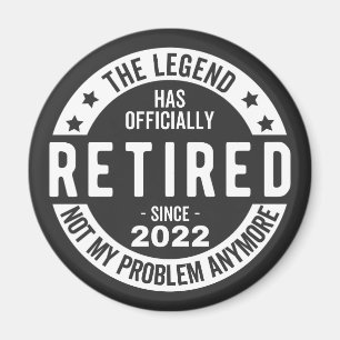 Lustigt pension, pensionerad, pensionerad brandman magnet