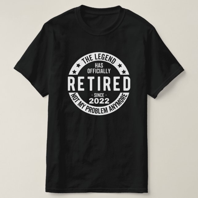 Lustigt pension, pensionerad, pensionerad brandman t shirt (Design framsida)