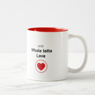 Lustigt pension-present Två-Tone-kaffe mugg