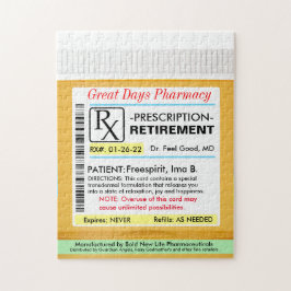 Lustigt Pension-recept RX Pussel