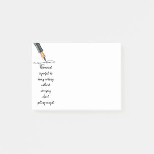 Lustigt Pension som inte kom i fatt Post-it Block