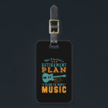 Lustigt pensionerad Pension-plan gör Guitar Music Bagagebricka<br><div class="desc">Ja, jag har Pension-planen. Jag tänker göra musik. Lönsam design för musiker, de som kärlek spelar gitarr eller andra musikaliska instrument, sjunger, skriver sång och jagar drömmen som en rockstjärna. Vintage och återhandelsvaror för kreativets pensionering. Perfekt för pensionerad medarbetare, kollega, chef, kontorschef, återförsäljare, företagsledare, sjuksköterska, lärare, läkare eller ingenjör. Underbar...</div>