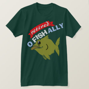 Lustigt pensionerat fiskejonado t shirt