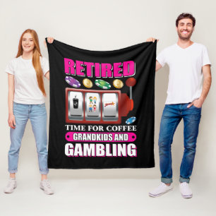 Lustigt pensionerat spel för farmor och kaffe Barn Fleecefilt